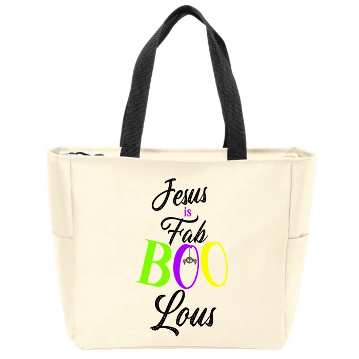 Jesus Is Fab Boo Lous Cool Gift Zip Tote Bag