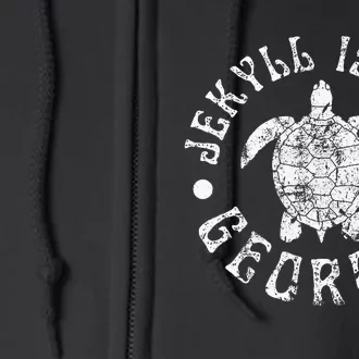 Jekyll Island Georgia Beach Sea Turtle Summer Vacation Full Zip Hoodie