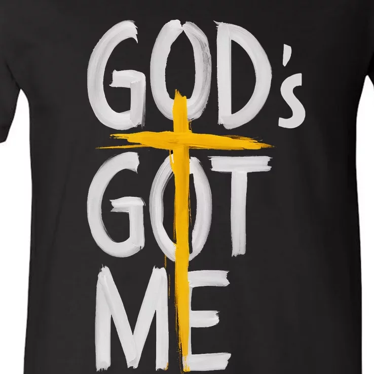 Jesus Inspired GodS Got Me Christian V-Neck T-Shirt