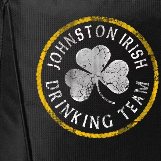 Johnston Irish Ing Team St Patricks Day Gift City Backpack