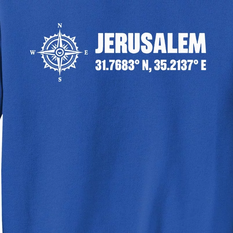 Jerusalem Israel Israel Flag Jerusalems Tall Sweatshirt