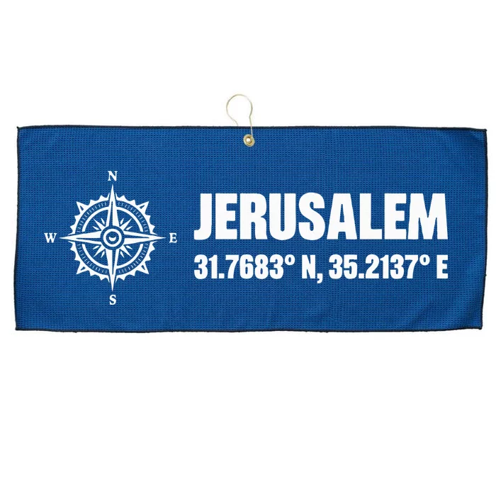 Jerusalem Israel Israel Flag Jerusalems Large Microfiber Waffle Golf Towel