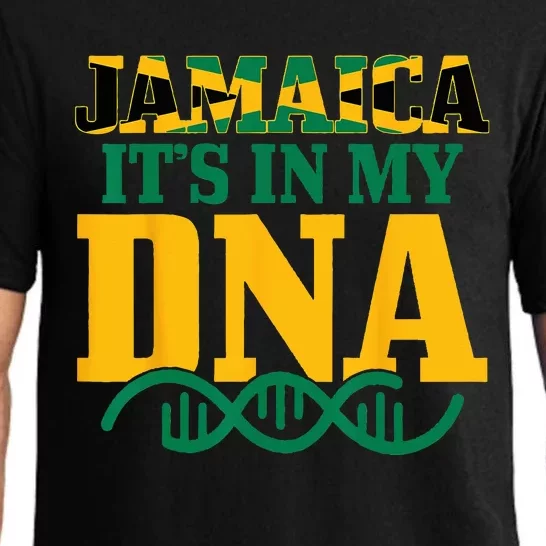 Jamaica Its In My DNA Jamaican Flag Pride Pajama Set