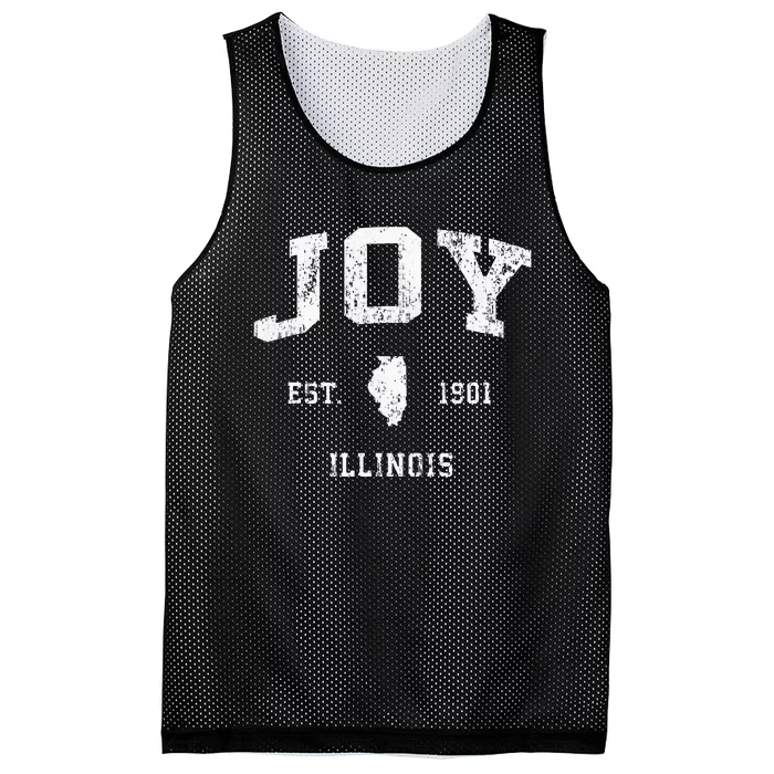 Joy Illinois Il Vintage Athletic Sports Design Mesh Reversible Basketball Jersey Tank