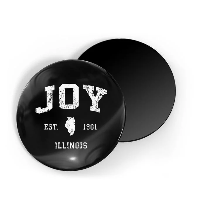 Joy Illinois Il Vintage Athletic Sports Design Magnet