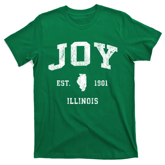 Joy Illinois Il Vintage Athletic Sports T-Shirt