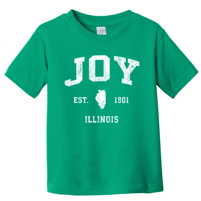 Joy Illinois Il Vintage Athletic Sports Toddler T-Shirt