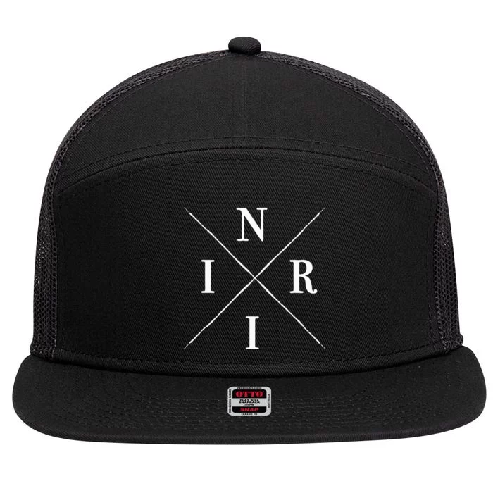 Jesus Inri 7 Panel Mesh Trucker Snapback Hat