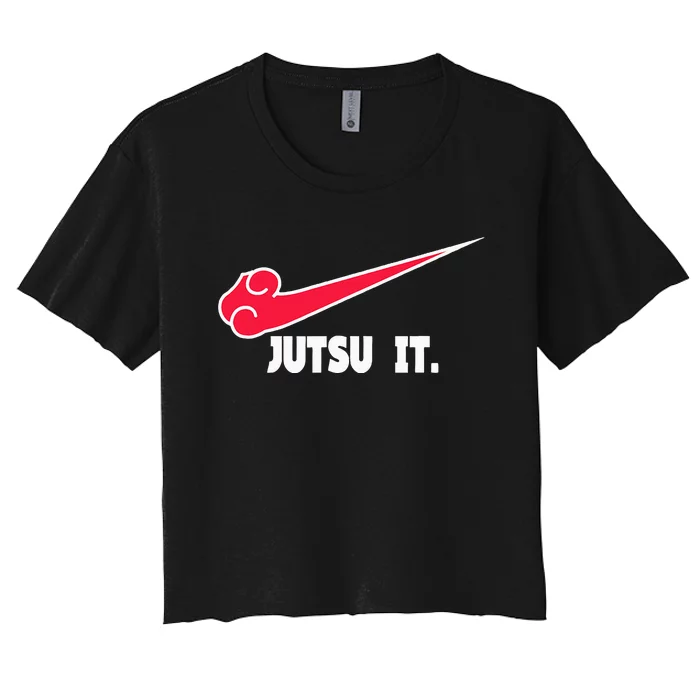 Jutsu It . Jiu Jitsu Cute I Love Jujutsu Women's Crop Top Tee