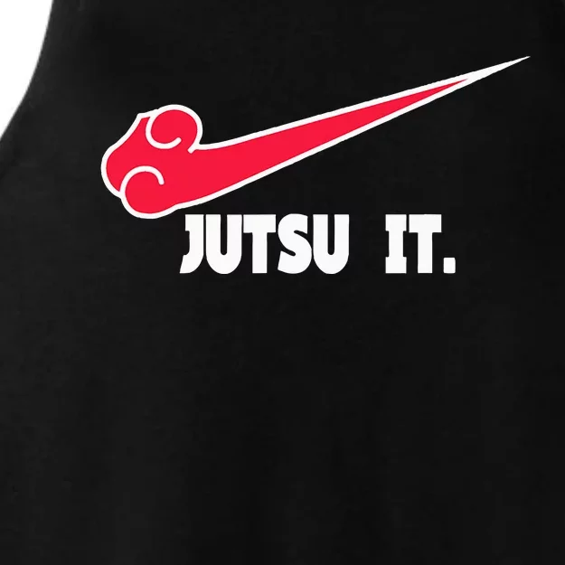 Jutsu It . Jiu Jitsu Cute I Love Jujutsu Ladies Tri-Blend Wicking Tank