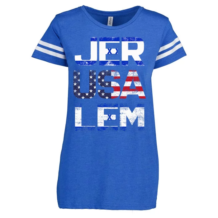 Jerusalem Israel Enza Ladies Jersey Football T-Shirt