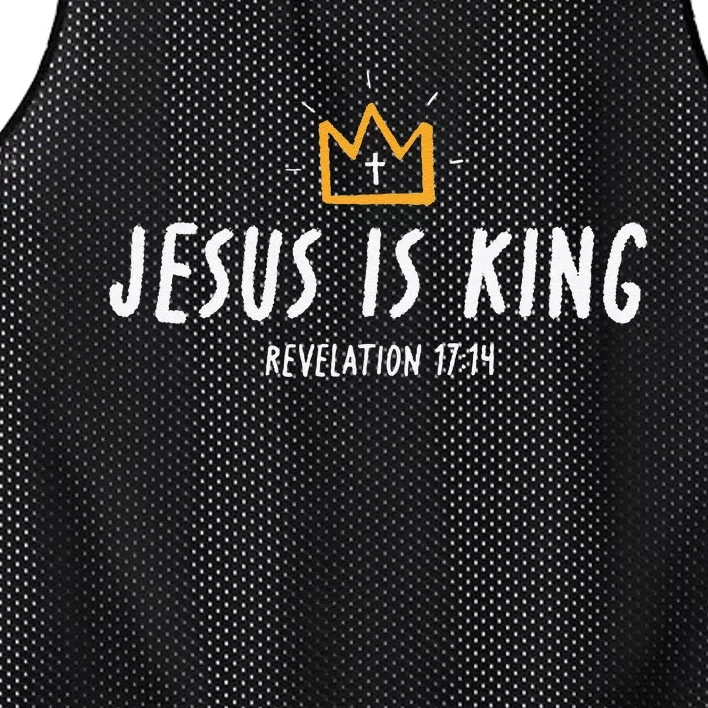 Jesus Is King Christ Is King King Of Kings Lord Of Lords Gift Mesh Reversible Basketball Jersey Tank