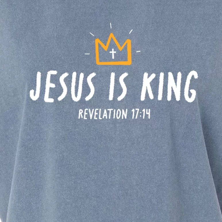 Jesus Is King Christ Is King King Of Kings Lord Of Lords Garment-Dyed Women's Muscle Tee