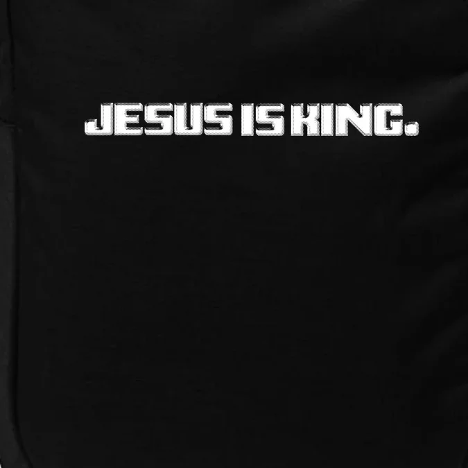 Jesus Is King. King Of Kings: Minimalist Faith Christian Catholic Impact Tech Backpack