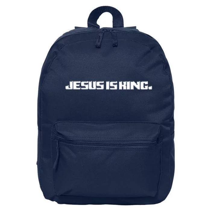 Jesus Is King. King Of Kings: Minimalist Faith Christian Catholic 16 in Basic Backpack