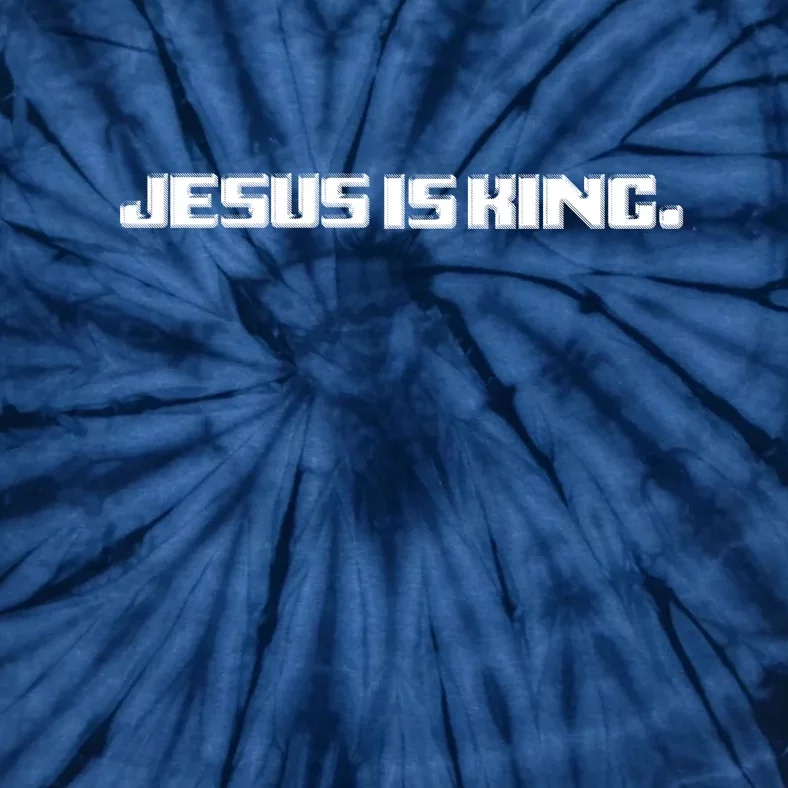 Jesus Is King. King Of Kings: Minimalist Faith Christian Catholic Tie-Dye T-Shirt