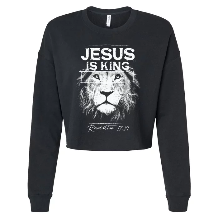 Jesus Is King Jesus Costume Adult Christian Women Cropped Pullover Crew