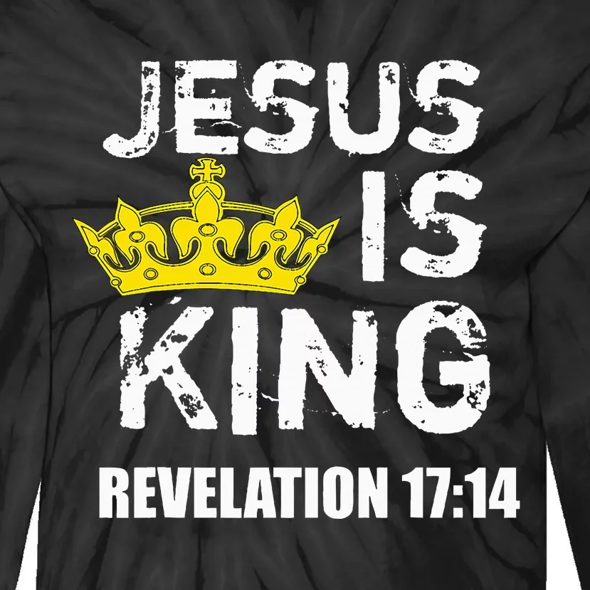 Jesus Is King Faith God Christian Jesus4m3 Tie-Dye Long Sleeve Shirt