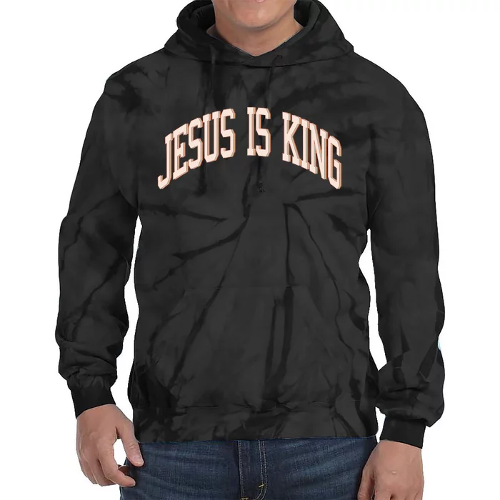 Jesus Is King Love Like Jesus Aesthetic Retro Vintage Women Tie Dye Hoodie