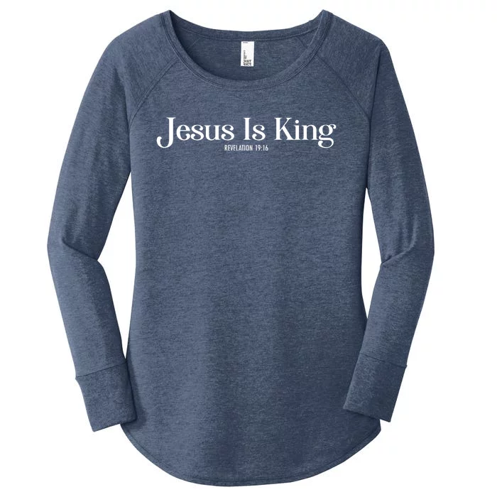 Jesus Is King Revelation 19 16 Women's Perfect Tri Tunic Long Sleeve Shirt