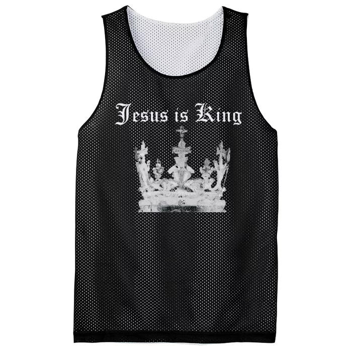 JESUS IS KING Mesh Reversible Basketball Jersey Tank