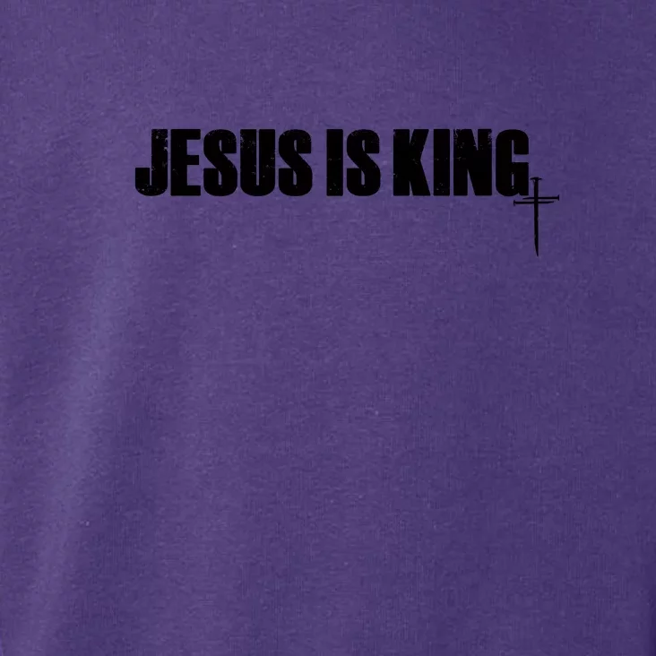 Jesus Is King Simple King Of Kings 3 Nails Cross Redeemed Collection Toddler Hoodie