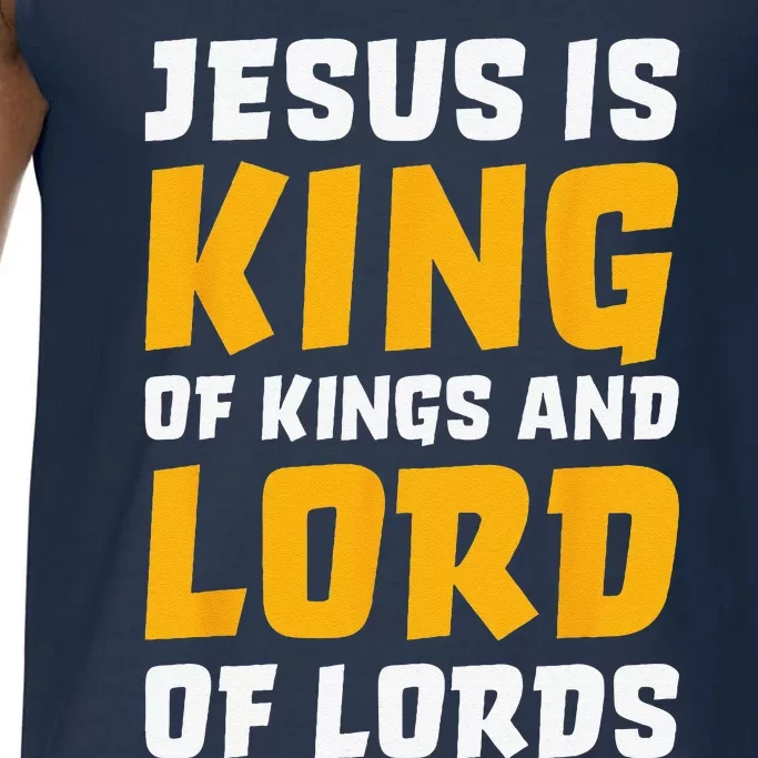 Jesus Is King & Lord Bible Verse Christian Comfort Colors® Tank Top