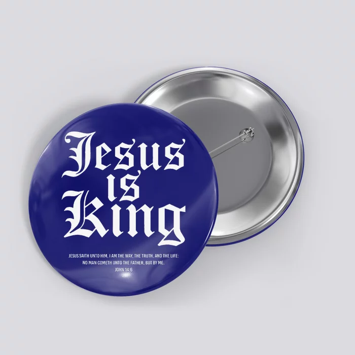 Jesus Is King Christian Faith Gifts Gift Button