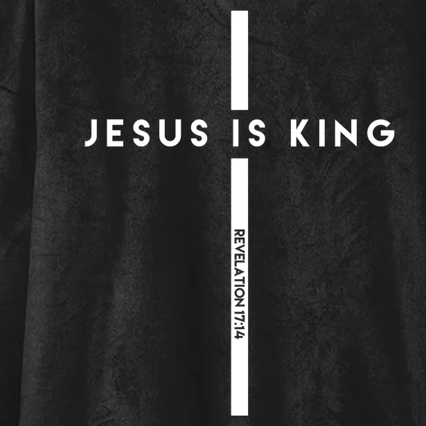 Jesus Is King Cross Revelation Hooded Wearable Blanket