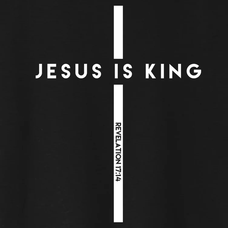 Jesus Is King Cross Revelation Women's Crop Top Tee