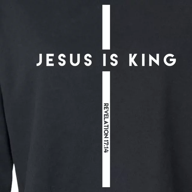 Jesus Is King Cross Revelation Cropped Pullover Crew