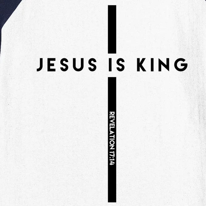 Jesus Is King Cross Revelation Baseball Sleeve Shirt