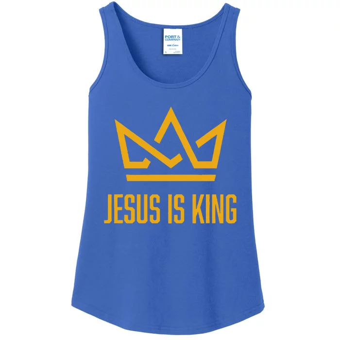 Jesus Is King Christian Faith Gifts Ladies Essential Tank