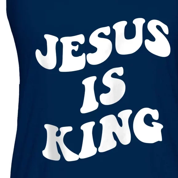 Jesus is king aesthetic trendy Zip Hoodie Ladies Essential Flowy Tank