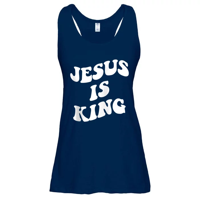 Jesus is king aesthetic trendy Zip Hoodie Ladies Essential Flowy Tank