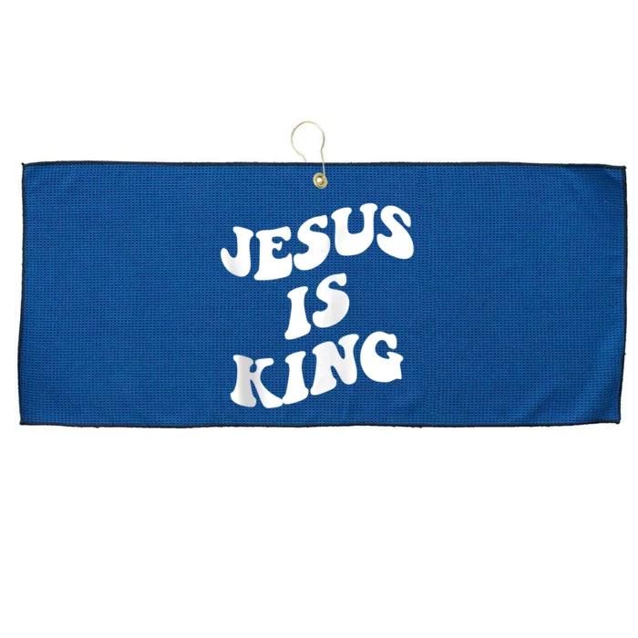 Jesus is king aesthetic trendy Zip Hoodie Large Microfiber Waffle Golf Towel