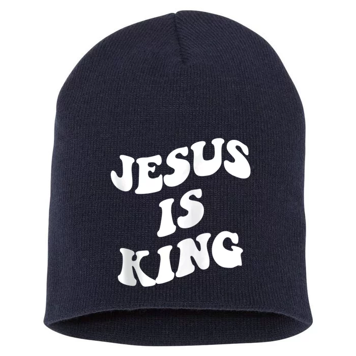 Jesus is king aesthetic trendy Zip Hoodie Short Acrylic Beanie