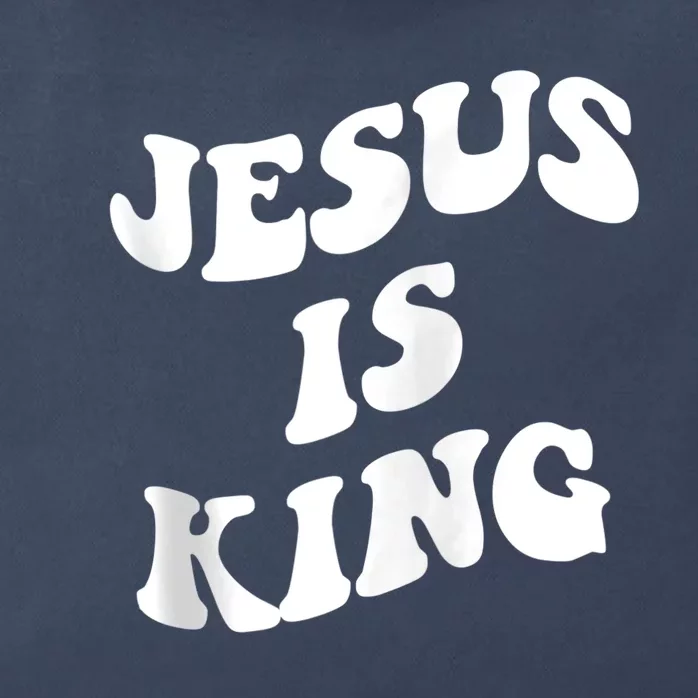 Jesus is king aesthetic trendy Zip Hoodie Zip Tote Bag