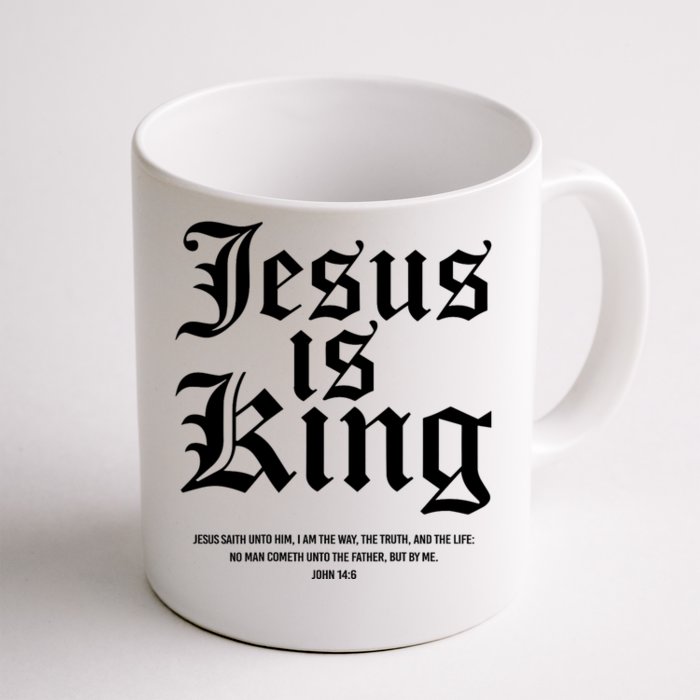 Jesus Is King Christian Faith Women Gifts Front & Back Coffee Mug