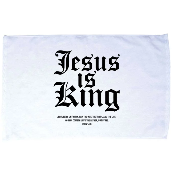 Jesus Is King Christian Faith Women Gifts Microfiber Hand Towel