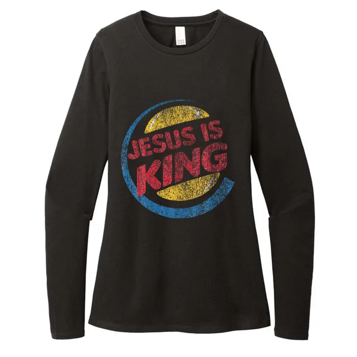 Jesus Is King Womens CVC Long Sleeve Shirt