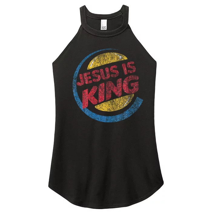 Jesus Is King Women’s Perfect Tri Rocker Tank