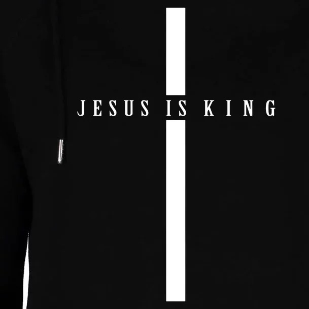 Jesus Is King Womens Funnel Neck Pullover Hood