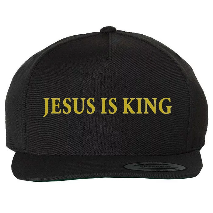 Jesus Is King Christian Wool Snapback Cap