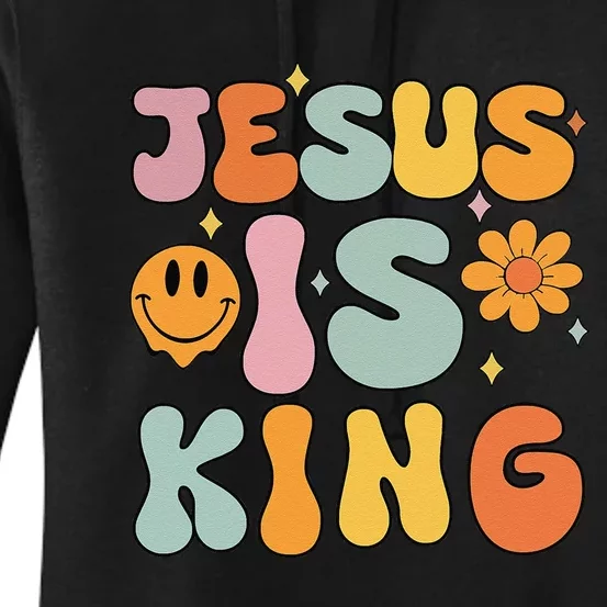 Jesus Is King Christian Religious Women's Pullover Hoodie