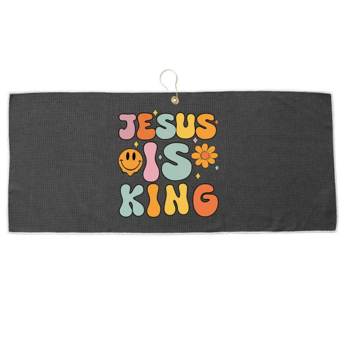 Jesus Is King Christian Religious Large Microfiber Waffle Golf Towel