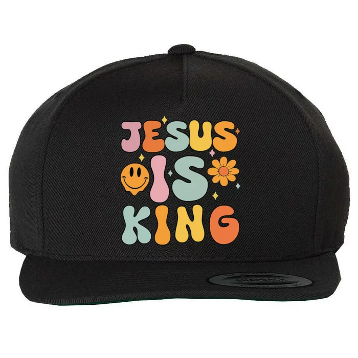 Jesus Is King Christian Religious Wool Snapback Cap