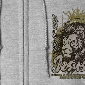 Jesus Is King Of Kings Jesus Lion Of Judah Christian Lion Full Zip Hoodie