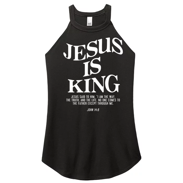 Jesus Is King Jesus John 14:6 Costume Christian Women’s Perfect Tri Rocker Tank