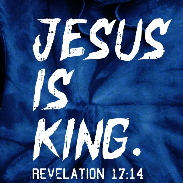 Jesus Is King Christmas Revelation Bible Religious Christian Tie Dye Hoodie